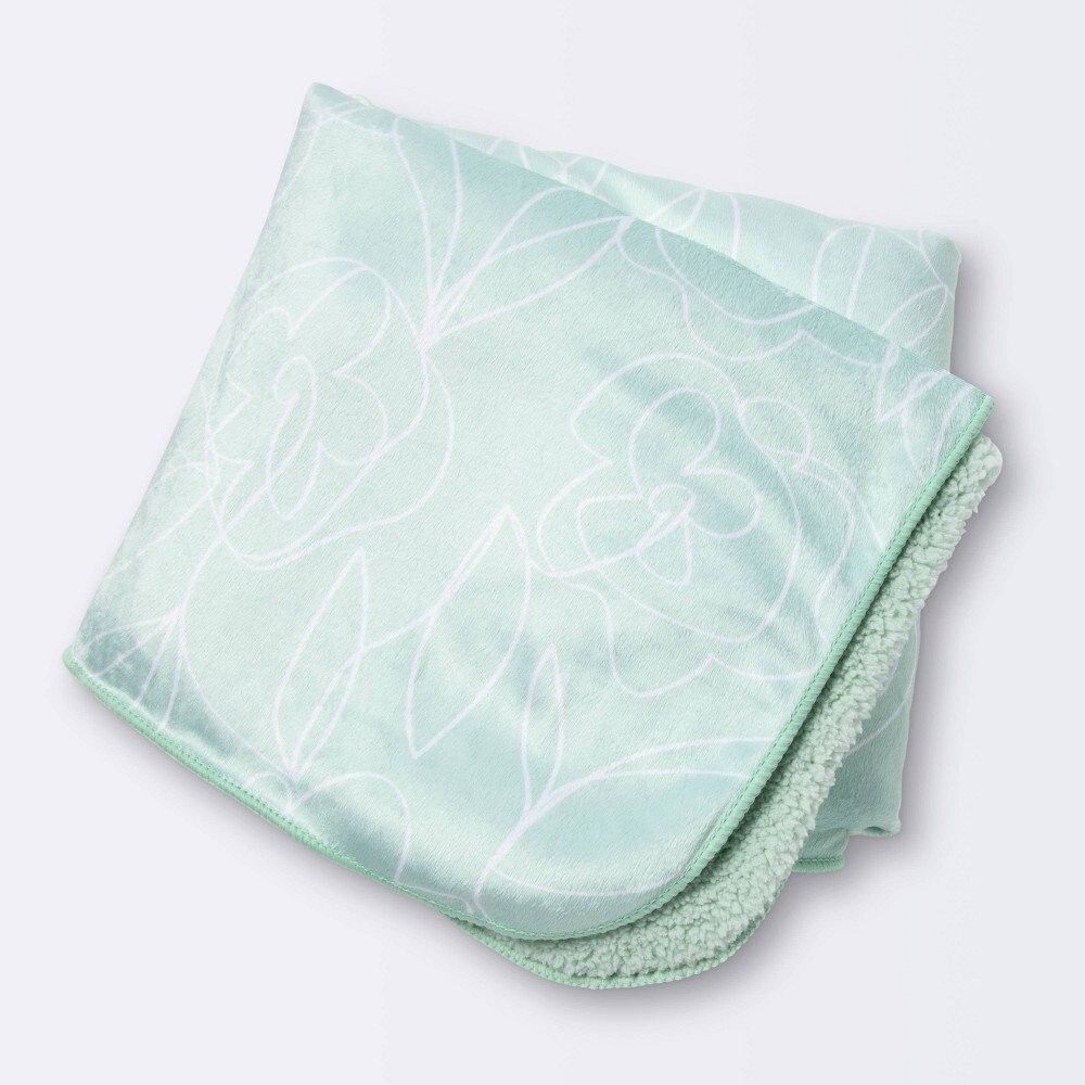 Plush Velboa Baby Blanket - Cloud IslandBrushstrokes
